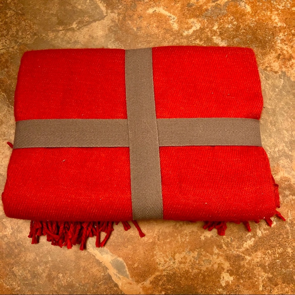 West Elm “Hues Just for You” Red Throw Blanket